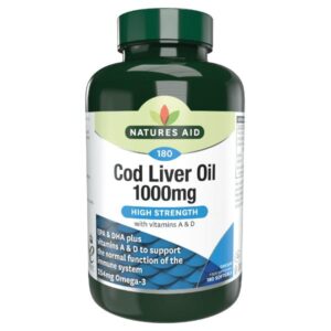 a bottle of NATURES AID HIGH STRENGTH COD LIVER OIL