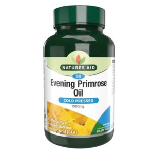 a bottle of NATURES AID EVENING PRIMROSE OIL S