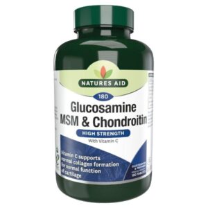 A BOTTLE OF NATURES AID GLUCOSAMINE MSM & CHONDROITIN