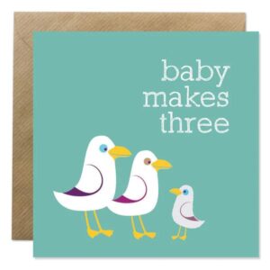 Baby makes three card
