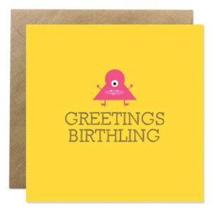 greetings Birthling card