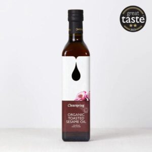bottle of Organic Toasted Sesame Oil