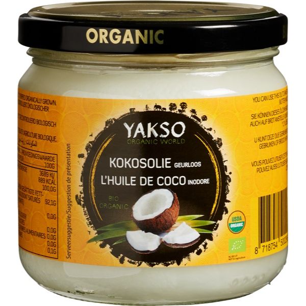 YAKSO ORGANIC ODOURLESS COCONUT OIL 650M Only Natural