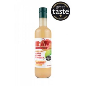 a bottle of RAW Apple Cider Vinegar 500ml