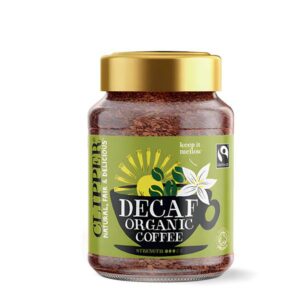 a jar of Decaf Organic Coffee small