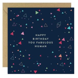 happy birthday fabulous human card