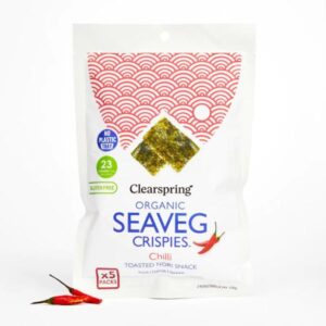 A pack of Clearspring Organic Seaveg Crispies multipack Chilli