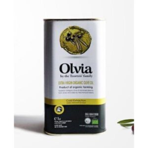 a can of Olvia Olive Oil