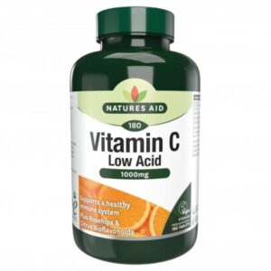 A BOTTLE OF NATURES AID VITAMIN C 1000MG LOW ACID