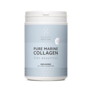 a bottle of plent marine collagen unflavoured natural jar