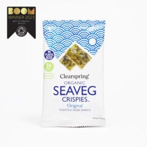 A pack of Organic Seaveg Crispies