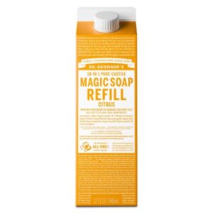 DR BRONNER CITRUS CASTILE TETRA REFILL 946ML